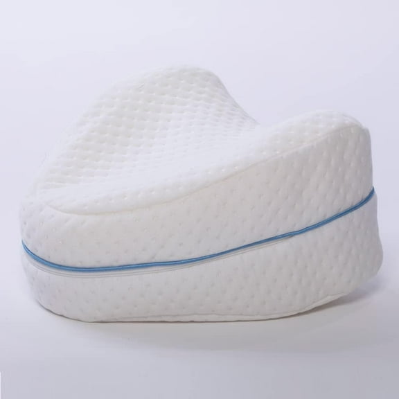 Knee & Leg Pillows Foam Support,Side Sleeper Pillow Between Legs,Pregnancy Pillow,Memory Foam Cushion Knee Support Pillows,White