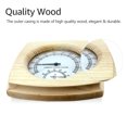 thumbnail image 4 of Wooden Temperature Humidity Meter Mechanical Temperature and Humidity Meter Hygrothermograph Thermometer Hygrometer Temperature and Humidity, 4 of 8