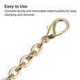 thumbnail image 4 of Uxcell 43"x0.22" Purse Chain Strap, Purse Handle Shoulder Bag Replacement Strap, Gold, 4 of 5