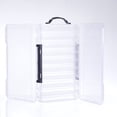 thumbnail image 5 of Uxcell Fishing Lure Storage Box Double Side Fish Tackle Container, Clear White 2 Pack, 5 of 5