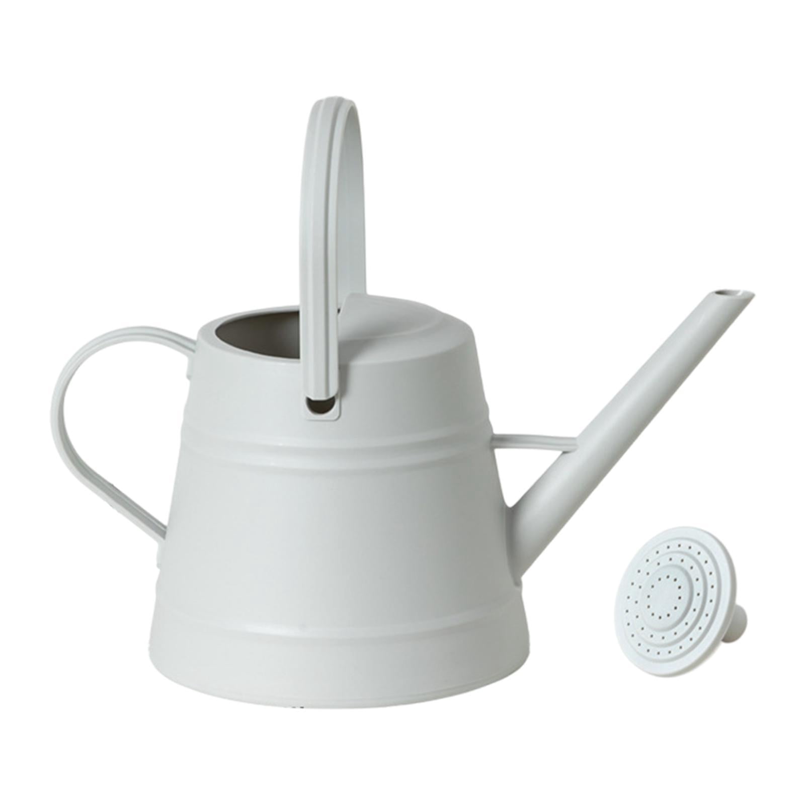 figatia Long Spout Water Can Flower Watering Can Enlarged Water Inject Port Gardening Tool Plant Watering Device for Household Gray