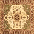thumbnail image 1 of Ahgly Company Indoor Square Oriental Brown Modern Area Rugs, 4' Square, 1 of 4