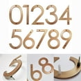 thumbnail image 2 of 8inch Modern Floating House Numbers Large Black Shadow Home Address Garage Gate, 2 of 10