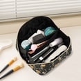thumbnail image 2 of FORMRS Makeup Bag Travel Cosmetic Organizer for Women Fold Flat Zipper Pouch with Handle, Halloween Dancing, 2 of 8