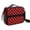 Red and Black, variant on Red and Black Checkered Pattern Insulated Lunch Bag with Shoulder Strap and Bottle Holder,Bento School Lunch Bag Box,11x9.5x3.5 Inches