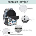 thumbnail image 4 of Police and Vest White Pattern Backpack for School, Cute School Bag with Adjustable Shoulder Straps and Padded Back, 15.3"x11"x6.7", 4 of 5