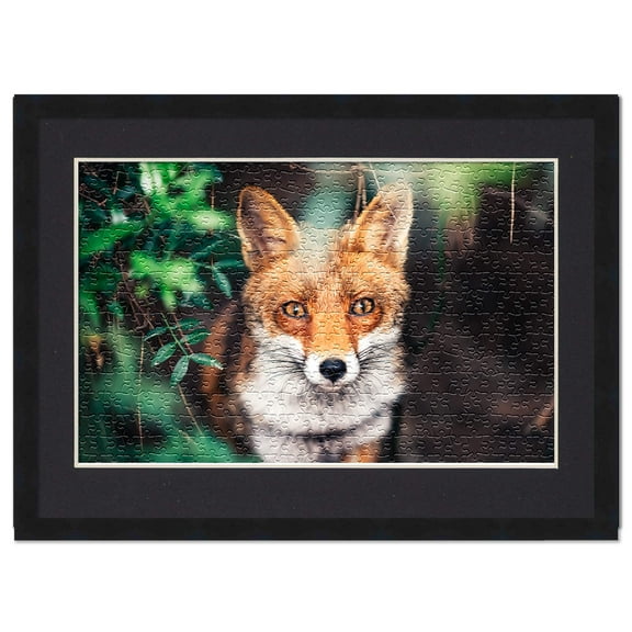 19.75x27.5 Frame for Jigsaw Puzzles - Wooden Black Puzzle Frame with Mat (Black) For Puzzles Measuring 19.75x27.5 Inches