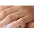 thumbnail image 3 of Adorable Baguette and Round Diamond Moissanite Engagement Ring, 3 of 8