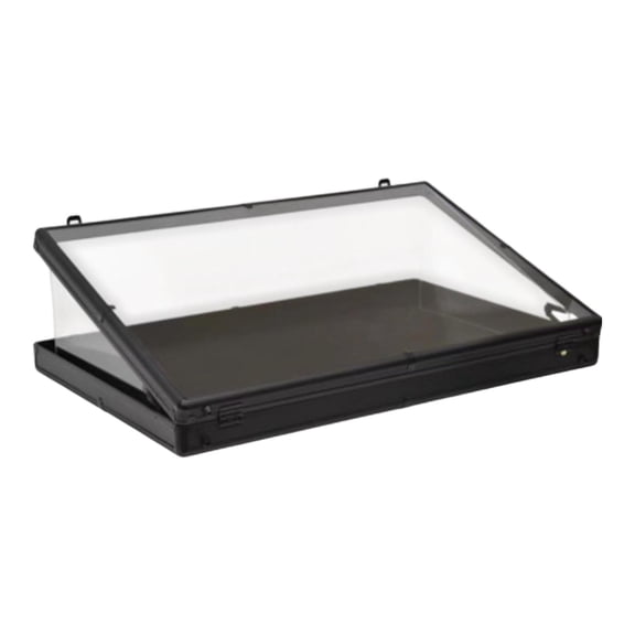 QSTDGVPW Card Display Case Card Display Frame Portable Clear View Accessory Lockable Easy