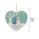 thumbnail image 2 of Adornos navideños, regalos navideños, decoración de la amistad con forma de corazón de vidrio marino, recuerdo de la amistad, adorno de corazón de la amistad para árbol de Navidad, adornos colgantes., 2 of 4