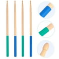 thumbnail image 6 of FRCOLOR Maple Drum Sticks for Music Playing with Antislip Handle Synthetic Material Assorted Color 5A Size, 6 of 8