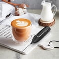 thumbnail image 2 of Milk Frother Handheld Battery, Electric Foam Maker Frother Wand, Drink Mixer with Stainless Steel Whisk for Coffee, 2 of 5