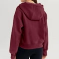thumbnail image 2 of Kaprioy Womens Sweatshirts Half Zip Cropped Pullover Fleece Quarter Zipper Hoodies 2025 Fall Fashion Clothes RD1, S, 2 of 6