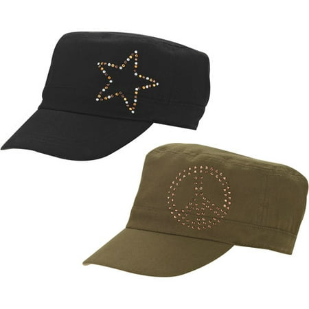 Women's2-packcadetrhinestonehats