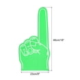 thumbnail image 2 of Giant Foam Finger 18 Inch EVA Number 1 DIY Blank Foam Hand, Green, 2 Pack, 2 of 5