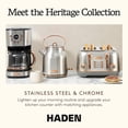 thumbnail image 6 of Haden Heritage 4 Slice Wide Toaster & Electric Water Kettle, Ivory & Copper, 6 of 12