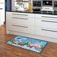 thumbnail image 5 of GZHJMY Kitchen Rugs,Merry Christmas Non Slip Washable Cushioned Carpets Polyester AntiFatigue Comfort Porch Floor Mat Doormat Christmas Decoration, 39"x20", 5 of 6