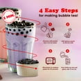 thumbnail image 6 of Pocas Bubble Tea Kit, Brown Sugar 2-Pack – Instant Milk Tea Powder with Authentic Tapioca Pearls for Instant Bubble Tea, 10 Kits, 6 of 7