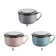 thumbnail image 3 of Instant Noodle Bowl Stainless Steel Lunch Bowl Stainless Box Large Capacity Fast Food Cup Storage Container with Lid, L, Blue, 3 of 9