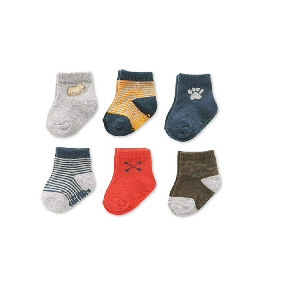 Carter's Carter's Boy's 6 Pairs of Socks, Multi Color (312 Months