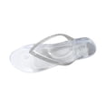 thumbnail image 3 of Women Flip Flops Non- Slides Sandals Casual Soft Slipper Hollow Jelly Clear Sandals Beach Ballet Low Heel Comfortable Summer On Jellies Shoes White CN:41/US:8.5, 3 of 9