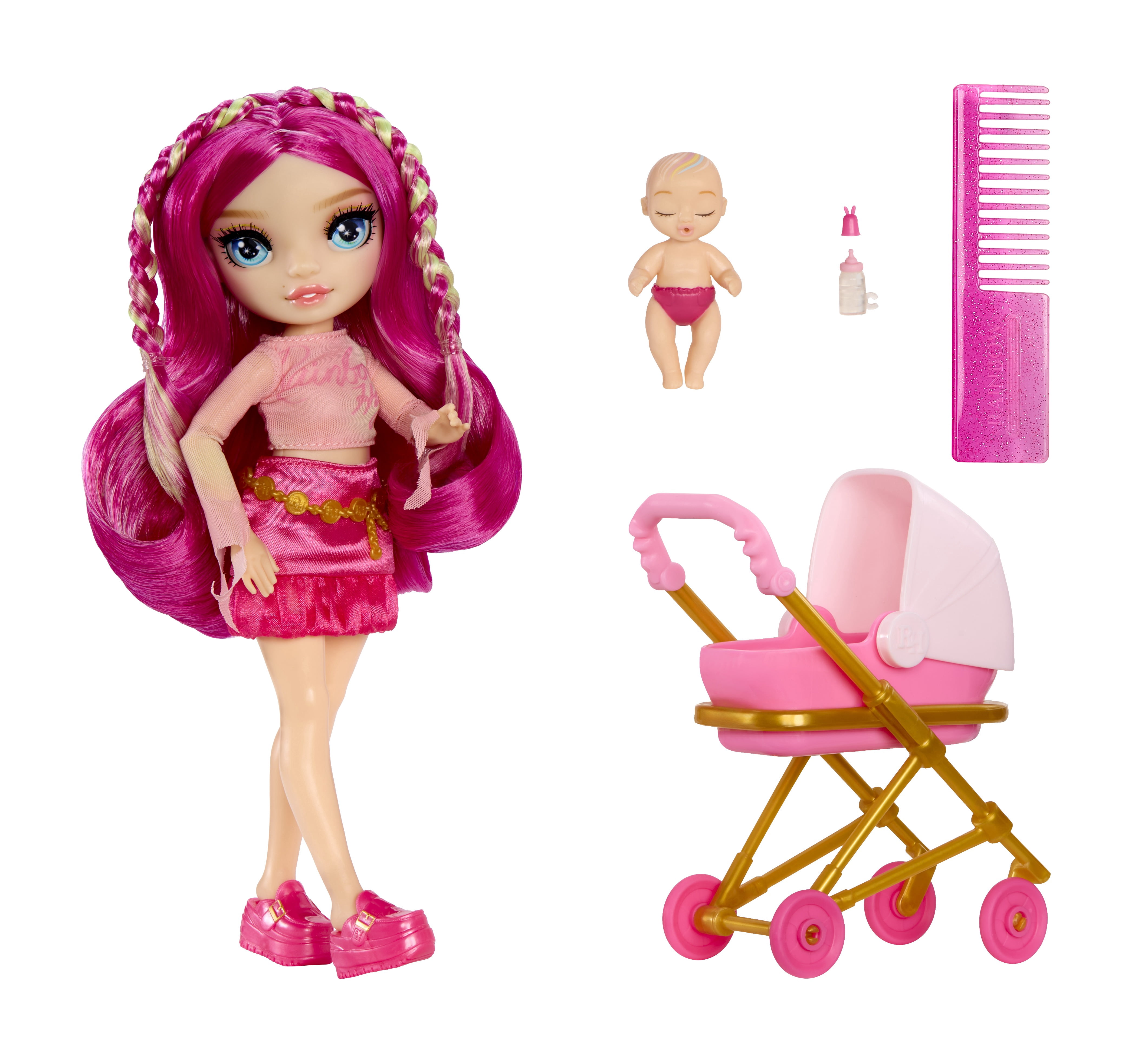 Rainbow High Jr. High Bestie Babysitters – Stella Monroe, 9” Fashion Doll