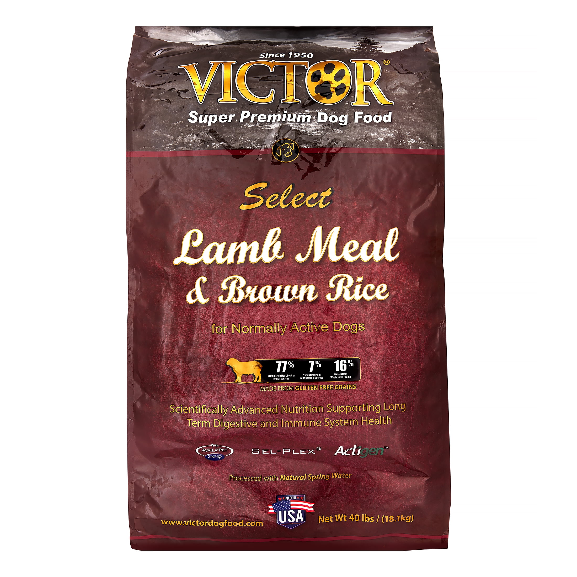 Victor Select Lamb & Rice Dry Dog Food, 40 lb
