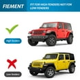 thumbnail image 2 of Fenders Compatible with 2018-2023 Jeep Wrangler JL and JLU Unlimited Front and Rear fenders, Off-Road Widened 2/4 Wheel fenders (for high Wheel Arches), 2 of 8