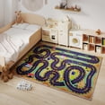 thumbnail image 6 of Janvonne Race Track Play Area Rug - Non-Slip Washable Educational Floor Mat for Kids Bedroom Playroom, 4x5ft, 6 of 9