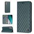 thumbnail image 1 of Wallet Case for Galaxy S21 Credit Card Holder, [RFID Blocking] [Shockproof Interior Case] PU Leather Folio Kickstand Magnetic Flip Folding Cover For Samsung Galaxy S21,Green, 1 of 10