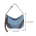 thumbnail image 2 of Bolsos de mano a la moda para mujer, bolso versátil de Color sólido para axila, bolso de calle para mujer, 2 of 7