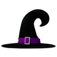 thumbnail image 3 of Sombrero Bruja Halloween Con Hebilla Puntiagudo Ancha para Fiestas Carnaval (), 3 of 9
