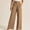 Khaki, variant on Azrian Pants for Women,Womens Plus Size Pants Fashion High Waist Wide Leg Pants Solid Color Versatile Casual Suit Pant