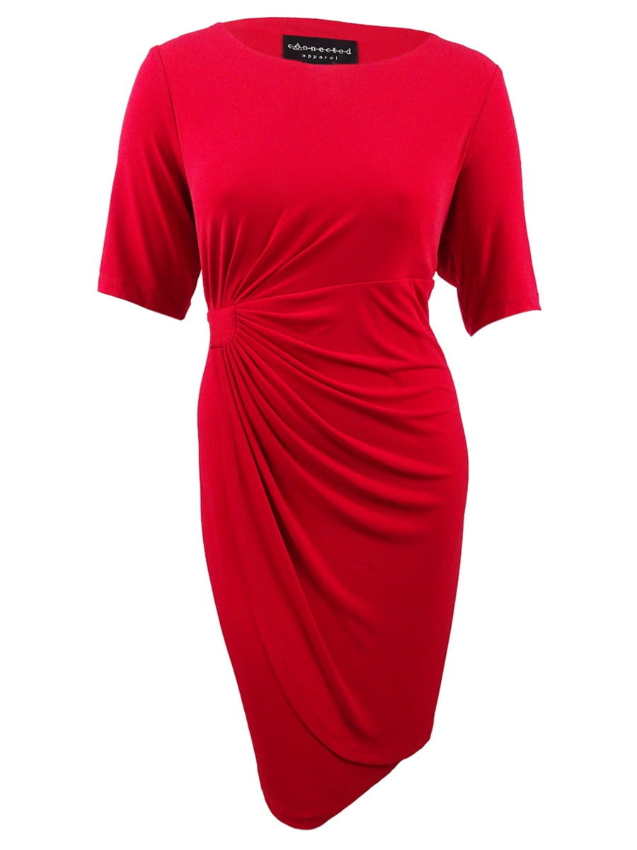 red sarong dress