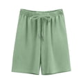 thumbnail image 4 of hoksml Girls Drawstring Shorts Back to School Casual Elastic Waist Playwear Shorts, 4 of 5