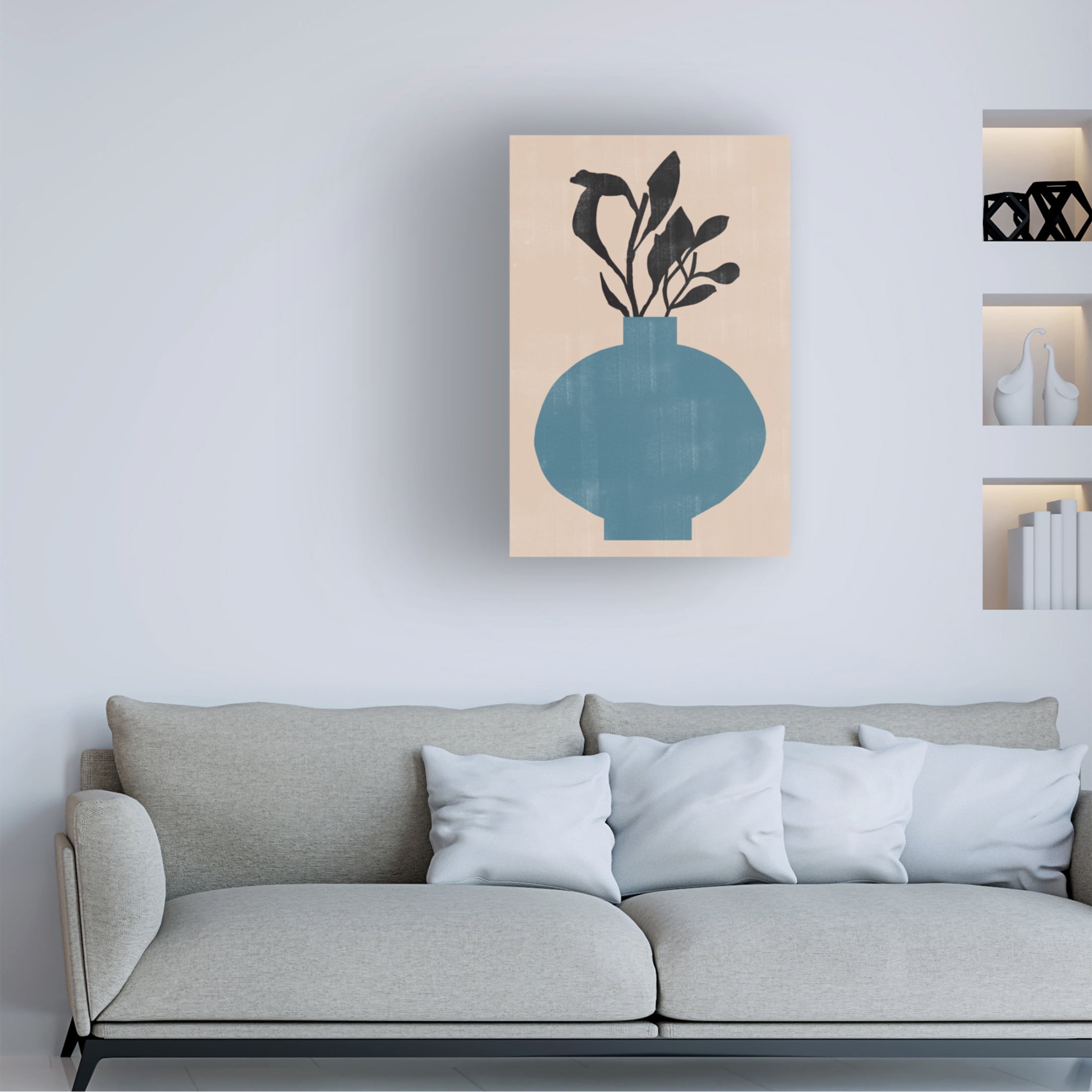 Trademark Fine Art THE MIUUS STUDIO Vase No8 Canvas Wall Art