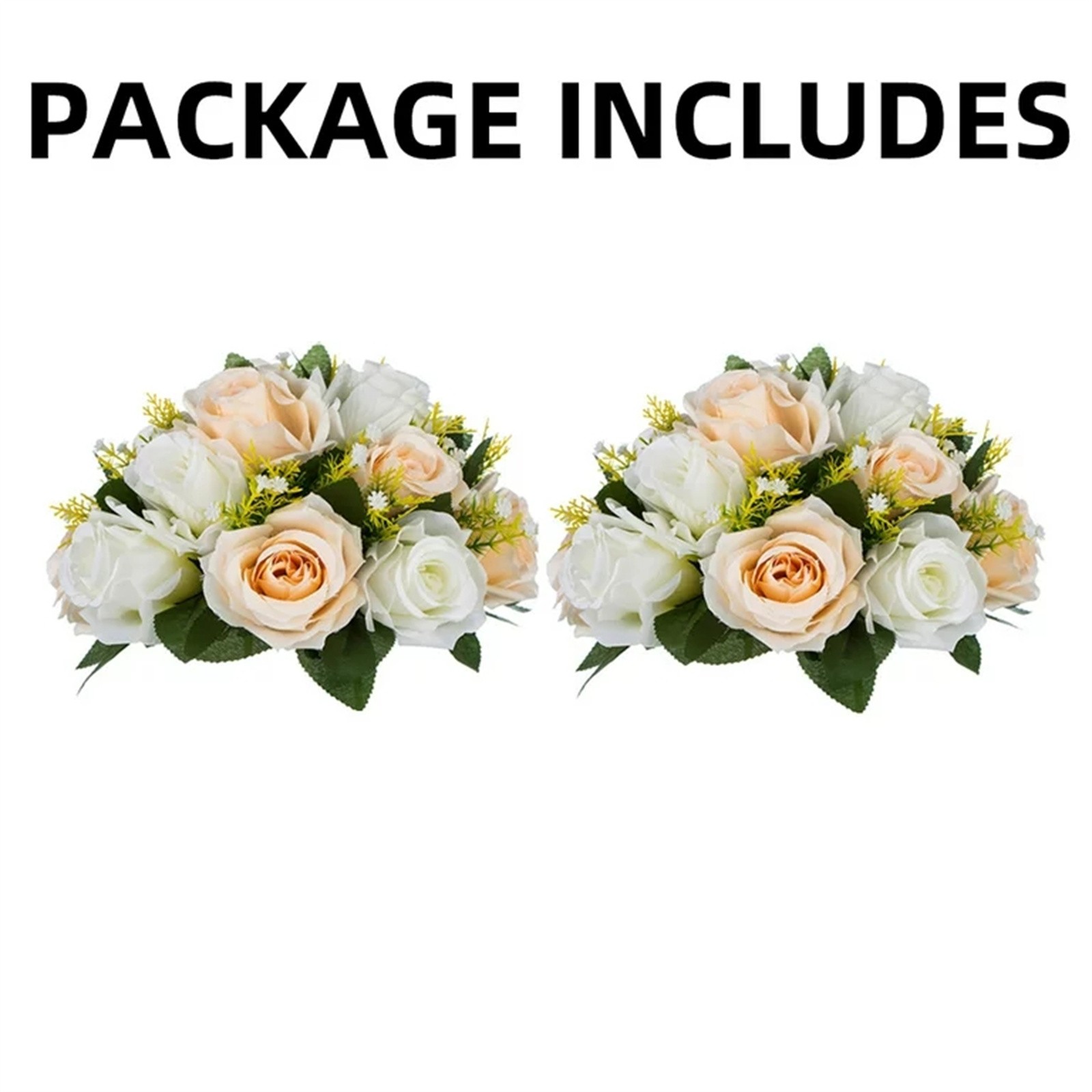 Artificial Peonies Flowers 2 Pcs Silk Fake Peony Flowers Elegant Artificial Peony Decoration for Home Wedding Party Vase Table Centerpiece Arrangement Home Kitchen