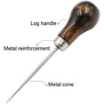 thumbnail image 5 of Awl,Gourd Shape Awl Tailors Awl Wood Handle Scratch Awl Sewing Awl Tool for Leather (2 Pack), 5 of 5