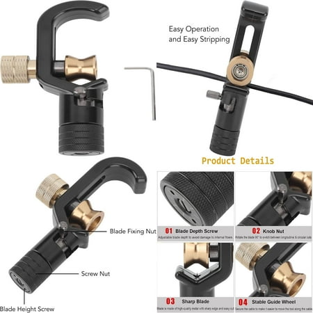 

Upgrade to High-Quality Reliable and Efficient Fiber Optic Stripper Tool for Transverse Armoured Cables Size 8-30mm - Premium Choice for Durable FTTH Maintenance and Enhanced Network O