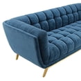 thumbnail image 6 of Modway Bestow Crushed Performance Velvet Sofa in Navy, 6 of 8