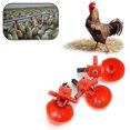 thumbnail image 2 of jgashf Abreuvoir Automatique pour volaille,Tasses volaille, Abreuvoir de poulailler Plastique pour Poulet Tasses d'eau Potable Rouge pour Oiseaux Poule Volaille MFZFUKR HS-0392, 2 of 8