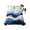 Dark Blue, variant on Queen Flat&nbsp;Sheet&nbsp;Only Abstract Ocean Rough Sea Soft&nbsp;Microfiber&nbsp;Cooling&nbsp;Bedding&nbsp;Sheets Marine Big Wave Navy Blue Gold Flat&nbsp;Bed&nbsp;Sheet
