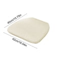 thumbnail image 3 of Leodye 1PCS Summer Flax Linen Horseshoe Chair Cushion, Strap Anti-slip Fixed Design, Soft Seat Pad for Household Dining Chair Daily Use -16.53x15.74in, 3 of 6