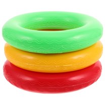 COMPUKAS carnival ring Relay Sticks Latex Yellow High Speed Sports Events 3 Pcs