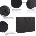 thumbnail image 3 of SHIPKEY 10 PCS Extra Large Gift Bags, 16x6x12 inches Black Paperboard Bags for Flower, Perfumes, Clothes, and Small Business, 3 of 6