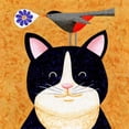 thumbnail image 2 of Marmont Hill - "Floral Meowsical" by Janet Nelson Painting Print on Wrapped Canvas, 2 of 5
