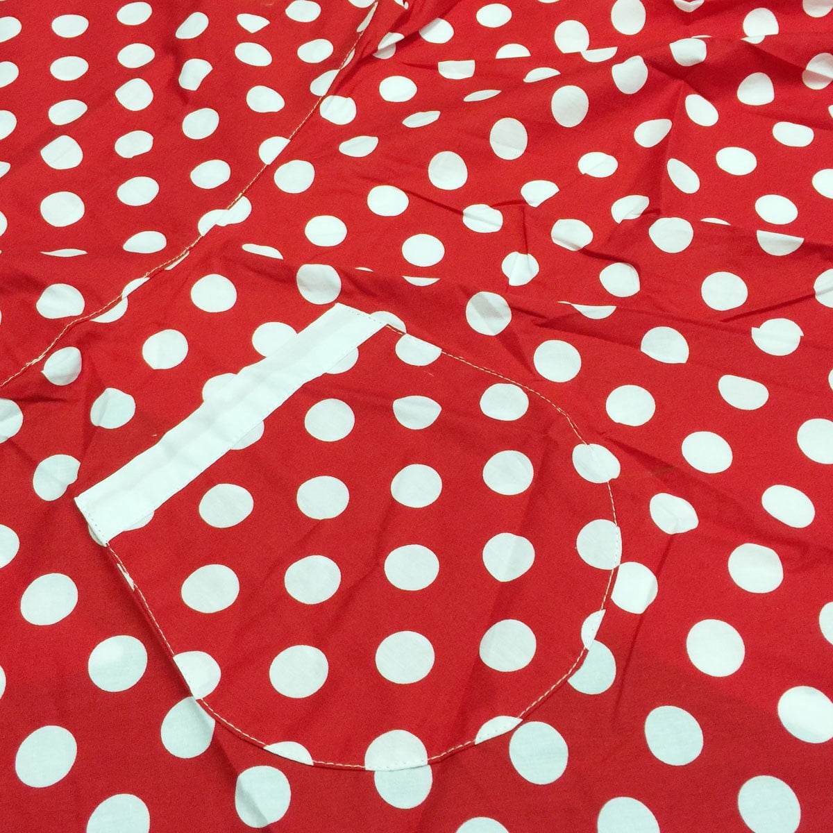Wrapables® Adjustable Flirty Hostess Apron, Red Polka Dots