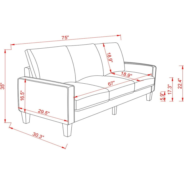 Small couch online size