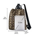 thumbnail image 3 of FORMRS Women's Travel Backpack Purse Anti-Theft Hidden Pockets Casual Shoulder Bag, Black Floral Pattern, 3 of 7