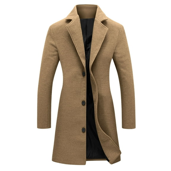 RQYYD Trench Coat Women Plus Size Trendy Casual Long Winter Coats Fall Jackets Formal Warm Wool Peacoat Outwear